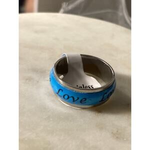 7 Stainless steel men’s unisex wedding band ring glow in the dark